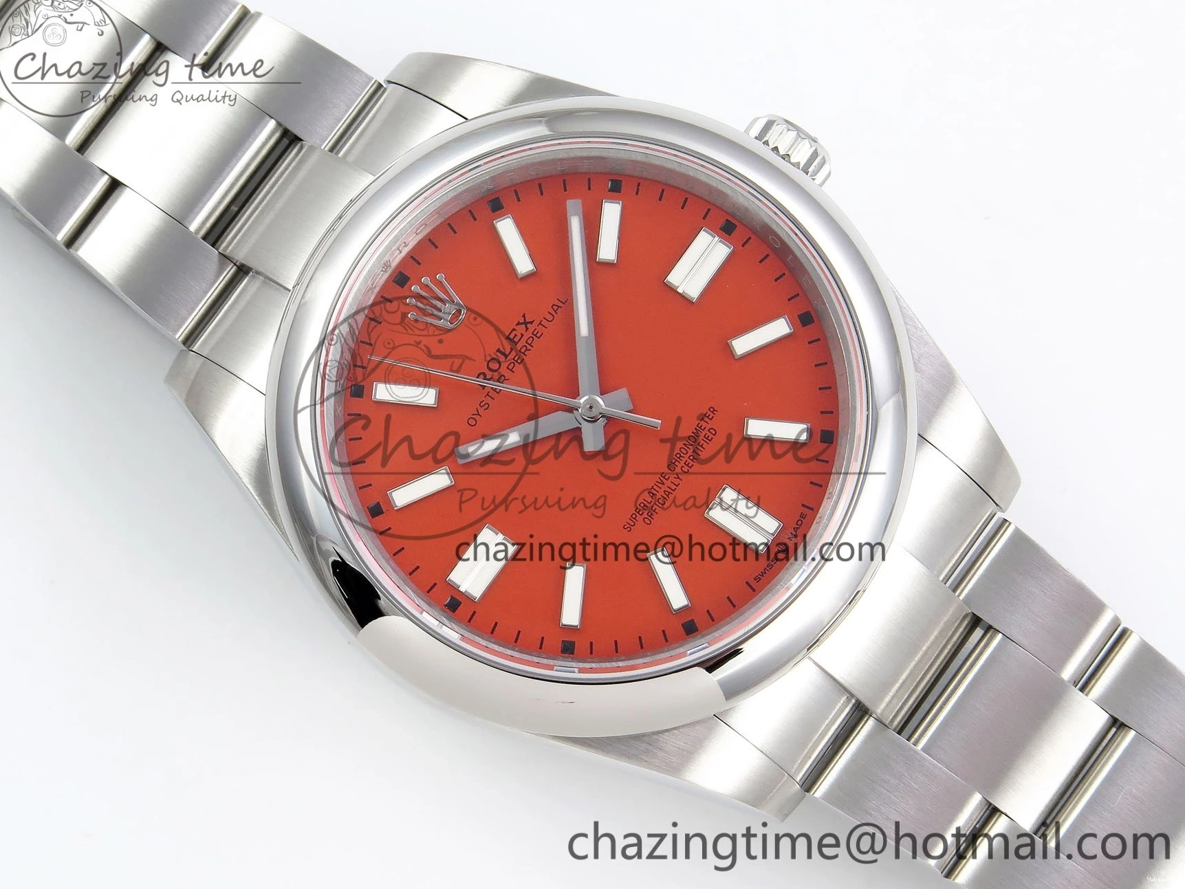 Best Orange 124300 Steel 1:1 904L 41mm A3230 Dial Edition DIWF Oyster Perpetual 0115